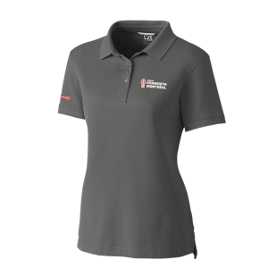 Polo gris pour femme